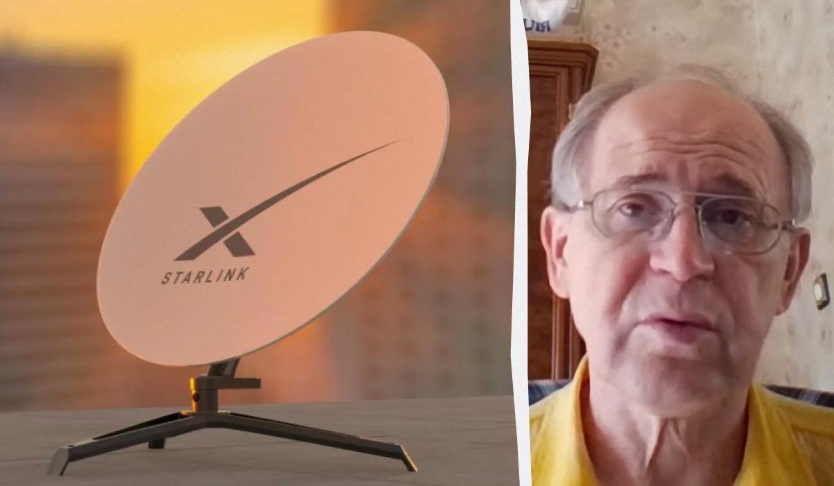 Колесник прокоментував нещодавній збій у роботі Starlink / колаж УНІАН, фото ua.depositphotos.com, скриншот
