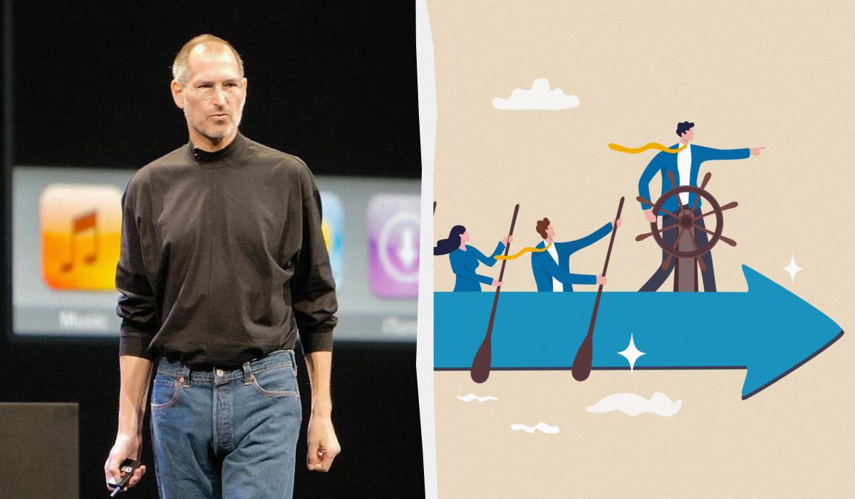 Стів Джобс знався на лідерстві / колаж УНІАН, фото wikimedia.org, ua.depositphotos.com Стів Джобс знався на лідерстві / колаж УНІАН, фото wikimedia.org, ua.depositphotos.com