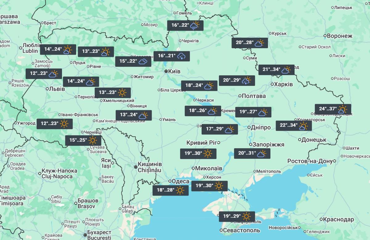 31 липня сильна спека залишиться тільки на крайньому сході / фото УНІАН