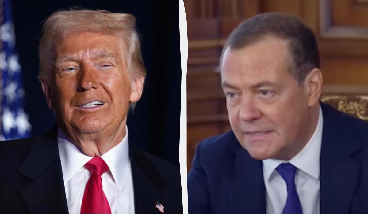 Медведев прокомментировал новый ультиматум Трампа России / коллаж УНИАН, фото GettyImages, скриншот Медведев прокомментировал новый ультиматум Трампа России / коллаж УНИАН, фото GettyImages, скриншот