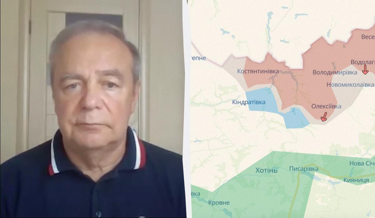 Игорь Романенко объяснил, что означает освобождение Кондратовки на Сумщине / коллаж УНИАН, фото DeepState, кадр из видео Игорь Романенко объяснил, что означает освобождение Кондратовки на Сумщине / коллаж УНИАН, фото DeepState, кадр из видео