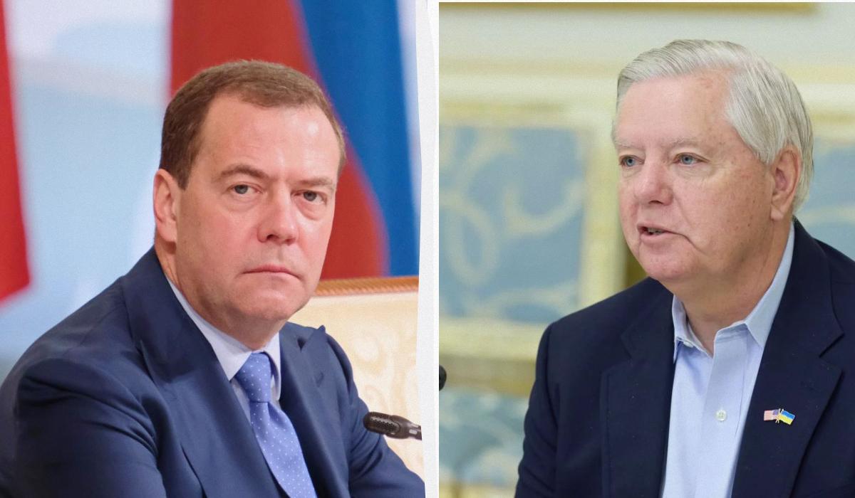 'Не тобі чи Трампу диктувати': Грем та Медведєв поскандалили через новий дедлайн Путіну 'Не тобі чи Трампу диктувати': Грем та Медведєв поскандалили через новий дедлайн Путіну