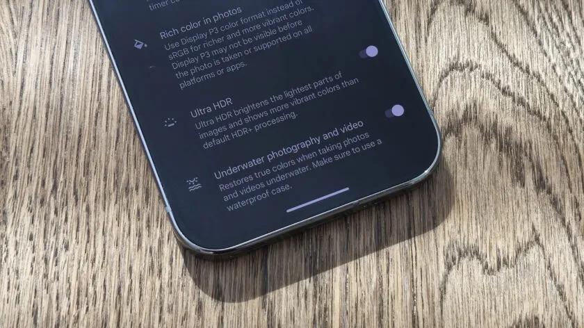 У Google Pixel 9 можна увімкнути режим підводної зйомки / фото Android Authority У Google Pixel 9 можна увімкнути режим підводної зйомки / фото Android Authority