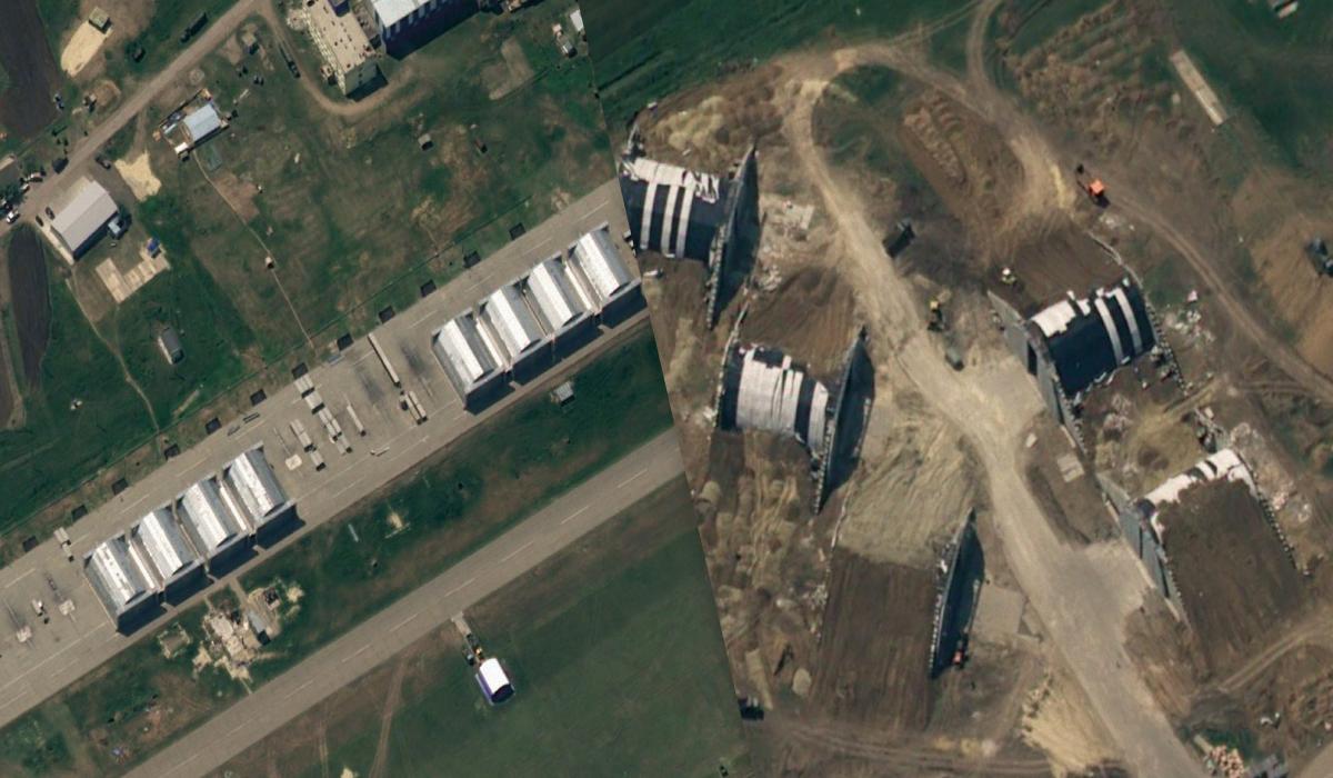 Россияне планируют построить укрытия на авиабазах Миллерово, Курск-Восточный и Гвардейское / Коллаж УНИАН, фото - x.com/DefenceHQ Россияне планируют построить укрытия на авиабазах Миллерово, Курск-Восточный и Гвардейское / Коллаж УНИАН, фото - x.com/DefenceHQ