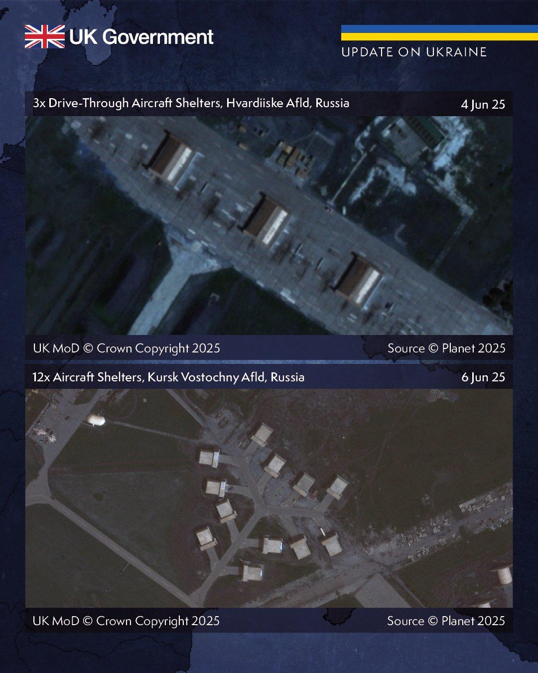 Укрытия на авиабазах Курск-Восточный и Гвардейское / фото - x.com/DefenceHQ Укрытия на авиабазах Курск-Восточный и Гвардейское / фото - x.com/DefenceHQ