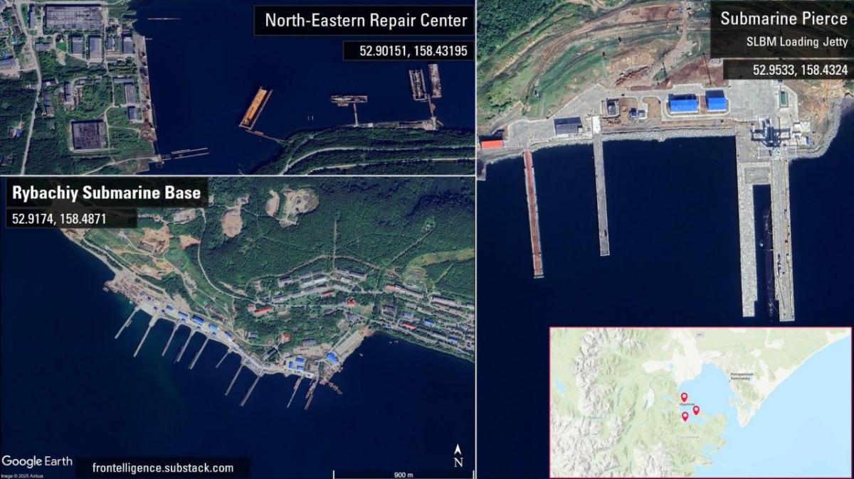 Епіцентр землетрусу знаходився приблизно за 100 км від Авачинської бухти / фото Frontelligence Insight