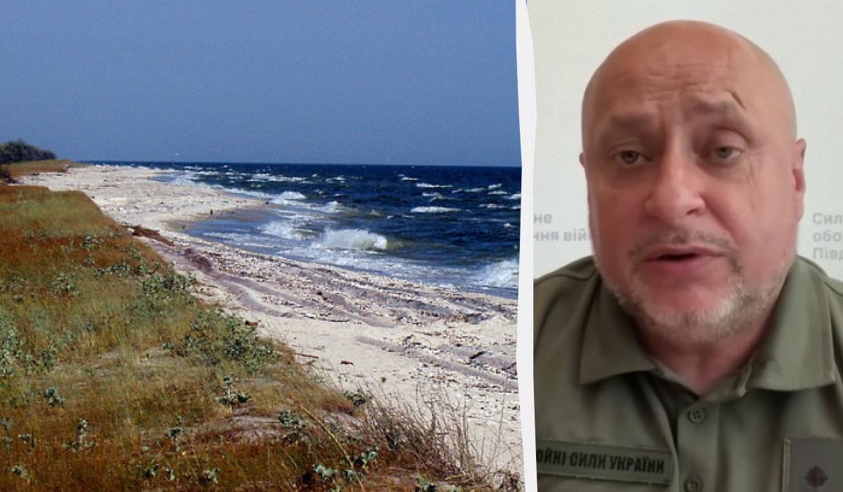 На Кинбурнской косе противник держит значительную группировку сил, сообщил Волошин / коллаж УНИАН, фото Википедии, скриншот На Кинбурнской косе противник держит значительную группировку сил, сообщил Волошин / коллаж УНИАН, фото Википедии, скриншот