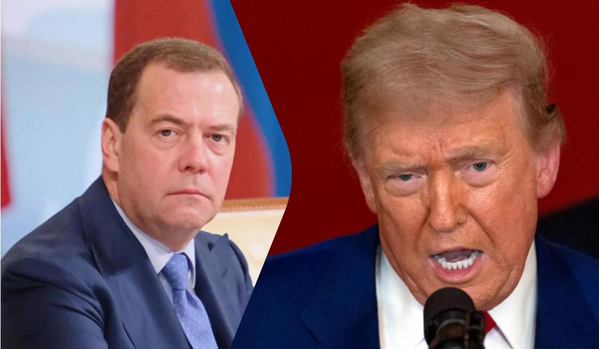 Трамп предупредил Медведева об опасности / коллаж УНИАН, фото Getty Images, ua.depositphotos.com Трамп предупредил Медведева об опасности / коллаж УНИАН, фото Getty Images, ua.depositphotos.com