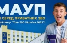 МАУП - №1 серед приватних ЗВО в рейтингу "Топ–200 Україна 2025"