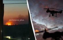 Дрони атакували кілька регіонів Росії: на аеродромі в Борисоглібську пожежа (відео, фото)