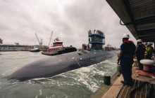 США спустили на воду одну из самых смертоносных многоцелевых атомных субмарин (фото)