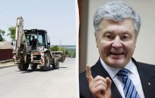 Порошенко похвастался ремонтом дороги за бюджетные средства, которую разрушили фуры его же завода, - эксперт