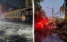 У Харкові та області через сильну негоду загинула людина, є травмовані (відео)