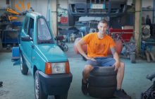 В Италии заметили самый узкий автомобиль в мире: разработчик рассказал, как его удалось создать