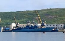 Появилось фото российского корабля-носителя "гиперзвуковых" ракет после ремонта