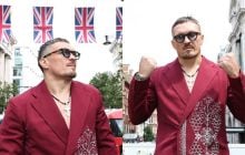 Усик "выгулял" в Лондоне уникальный костюм от украинского бренда с авторской вышивкой