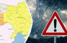 Укргідрометцентр оголосив І та ІІ рівні небезпеки: які області штормитиме (карта)