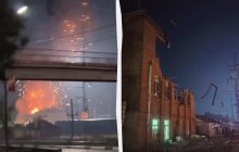 В Ростовской области горит железнодорожная станция, в Москве авиационный коллапс (видео)