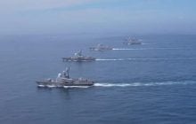 Российские оккупанты начали масштабные военно-морские учения (видео)