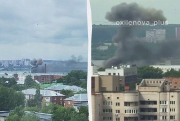 В российском Ижевске раздавались взрывы из-за атаки беспилотников: там находится оборонный завод (видео)