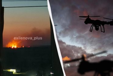 Дрони атакували кілька регіонів Росії: на аеродромі в Борисоглібську пожежа (відео, фото)