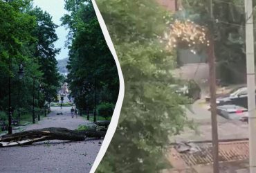 Негода прокотилася Україною: сотні сіл без світла, поїзди затримуються (фото, відео)