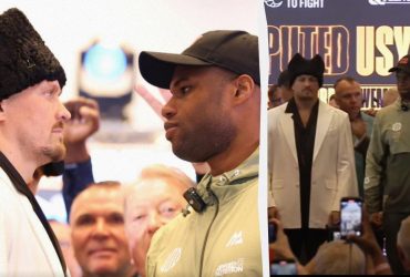 Усик та Дюбуа провели дуель поглядів (відео)