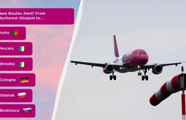 Wizz Air запускает шесть новых маршрутов из столицы Румынии