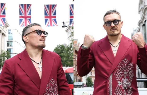 Усик "вигуляв" у Лондоні унікальний костюм від українського бренду з авторською вишивкою