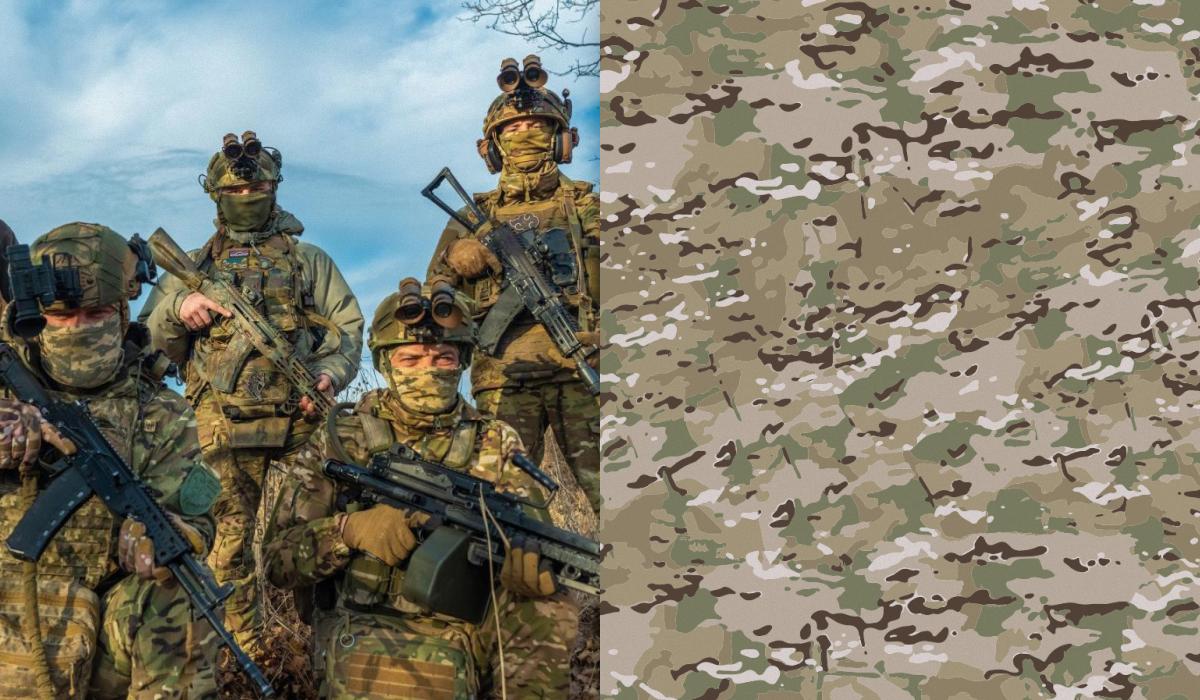Новий камуфляж дуже схожий на американський MultiCam / Колаж УНІАН, фото - 42 окрема механізована бригада, wikimedia.org Новий камуфляж дуже схожий на американський MultiCam / Колаж УНІАН, фото - 42 окрема механізована бригада, wikimedia.org