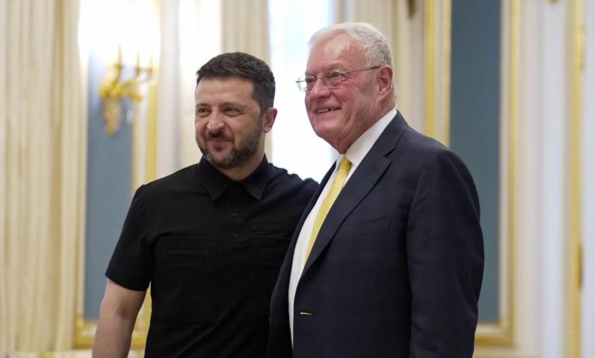 Келлог знову відвідає Україну / кадр з відео Telegram/@V_Zelenskiy_official Келлог знову відвідає Україну / кадр з відео Telegram/@V_Zelenskiy_official