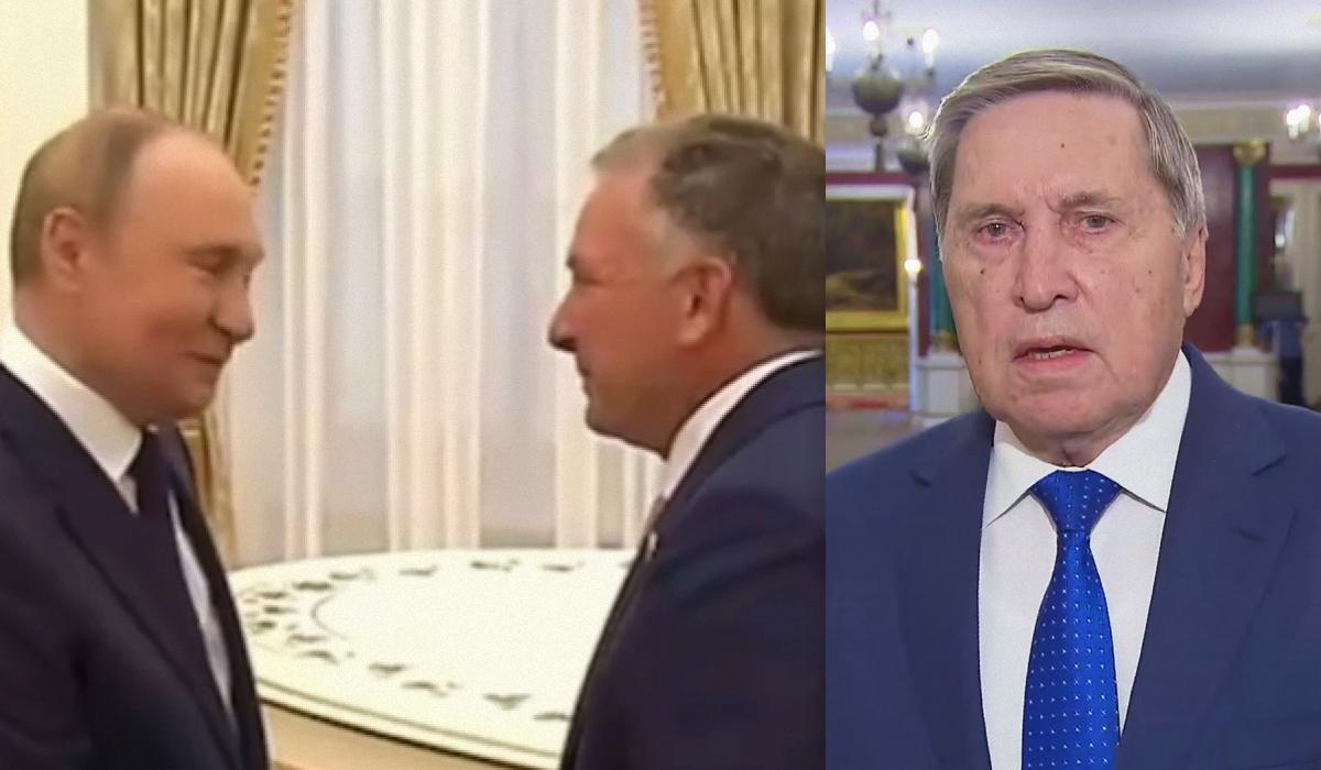 Помічник Путіна заявив, що в Кремлі оцінюють зустріч позитивно / Колаж УНІАН, фото - скріншоти Помічник Путіна заявив, що в Кремлі оцінюють зустріч позитивно / Колаж УНІАН, фото - скріншоти