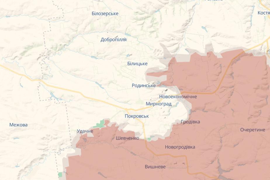 Ситуація двкола Покровська / мапа deepstatemap.live Ситуація двкола Покровська / мапа deepstatemap.live