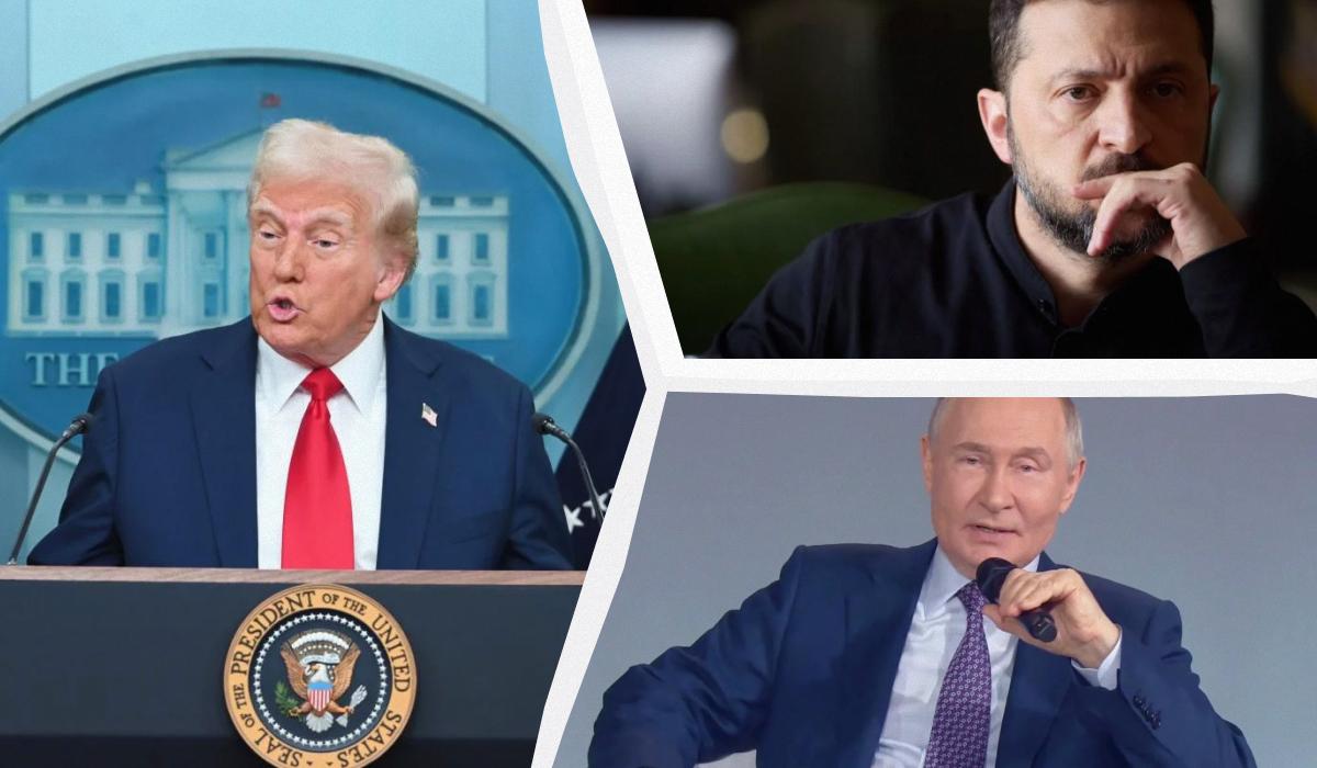 Трамп наказав швидко організувати зустрічі з Путіним і Зеленським / Колаж УНІАН, фото ua.depositphotos.com, ОП, скриншот Трамп наказав швидко організувати зустрічі з Путіним і Зеленським / Колаж УНІАН, фото ua.depositphotos.com, ОП, скриншот