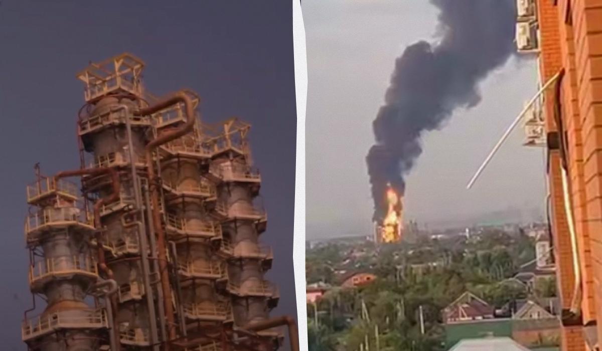 Это уже не первая атака на этот завод / Коллаж УНИАН / Скриншоты Это уже не первая атака на этот завод / Коллаж УНИАН / Скриншоты