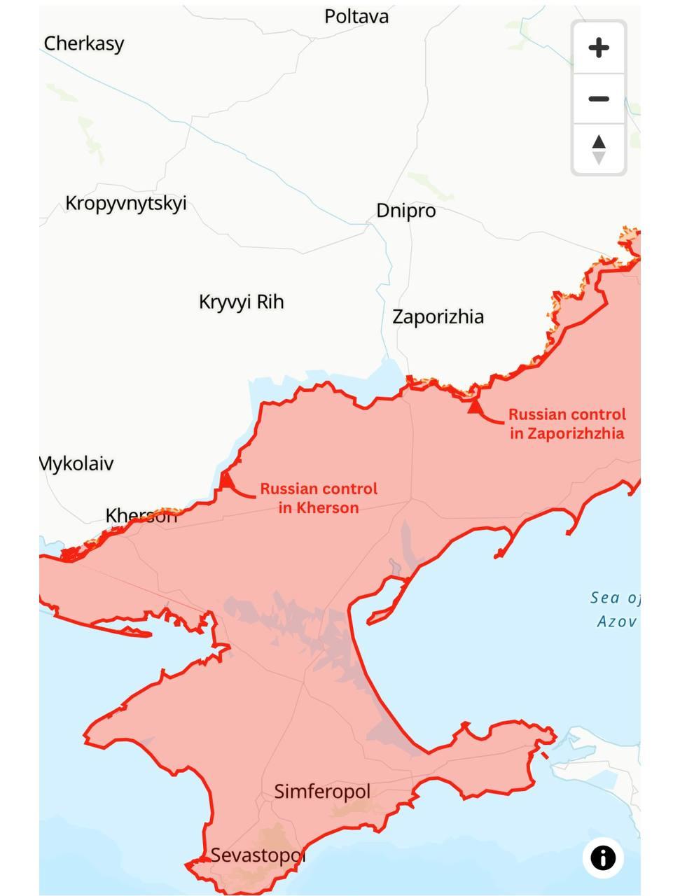 Південні області України, Херсонська та Запорізька, були окуповані після повномасштабного вторгнення Росії у 2022 році та можуть бути використані Кремлем у рамках угоди про обмін територіями / Newsweek / Newsweek Південні області України, Херсонська та Запорізька, були окуповані після повномасштабного вторгнення Росії у 2022 році та можуть бути використані Кремлем у рамках угоди про обмін територіями / Newsweek / Newsweek