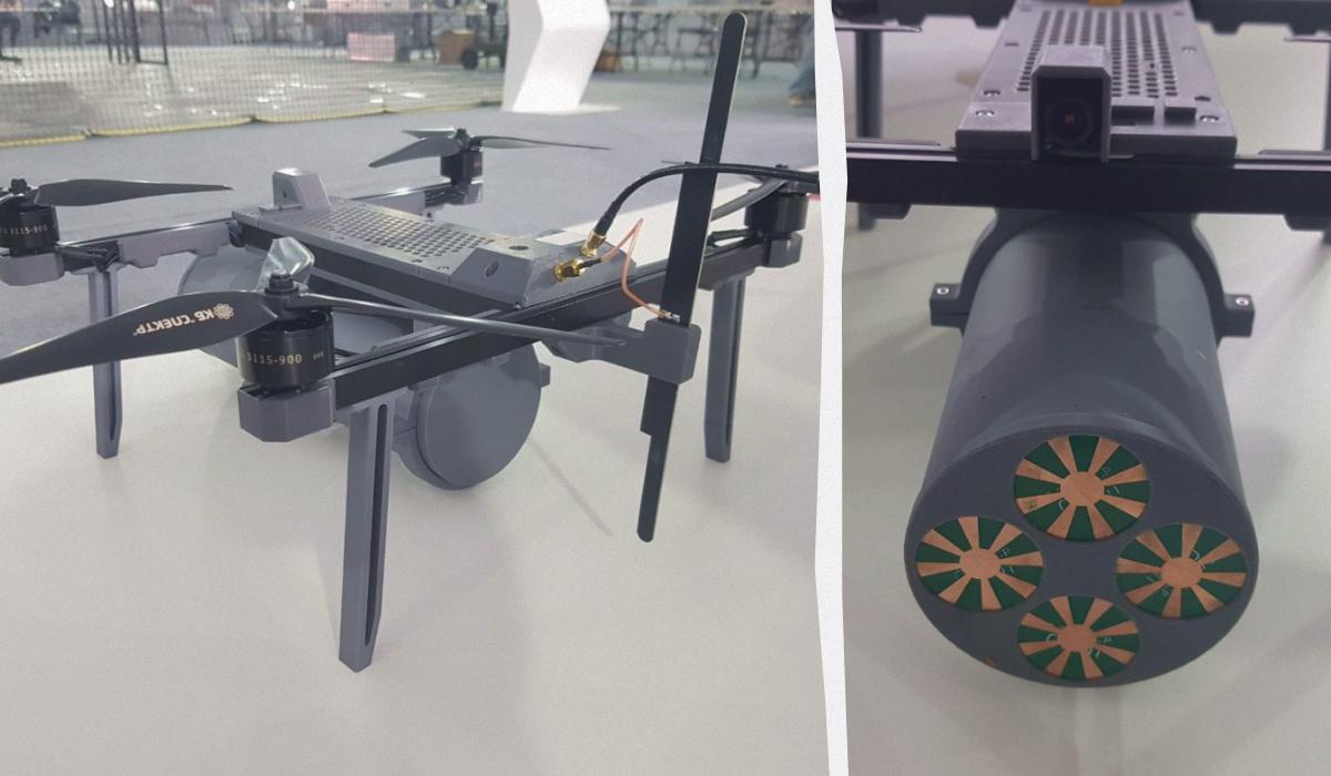 Російський "Велес-10.ДР" / Колаж УНІАН / фото t.me/serhii_flash