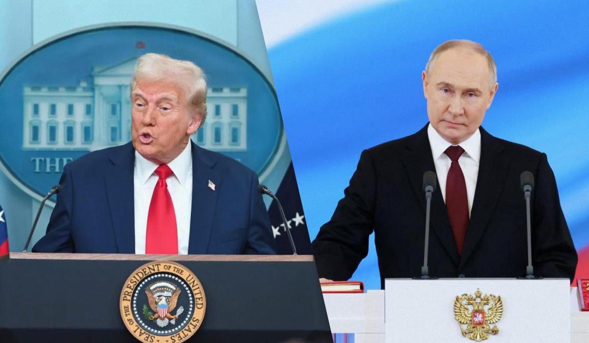 Трамп і Путін можуть спробувати нав'язати Україні свої умови миру / Колаж УНІАН, фото - ua.depositphotos.com, Getty Images Трамп і Путін можуть спробувати нав'язати Україні свої умови миру / Колаж УНІАН, фото - ua.depositphotos.com, Getty Images