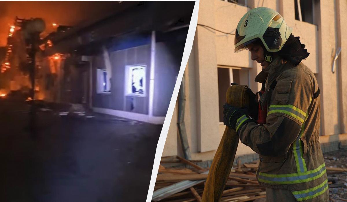 Росіяни поцілили у залізничний вокзал/ Колаж УНІАН, фото ДСНС, скріншот Росіяни поцілили у залізничний вокзал/ Колаж УНІАН, фото ДСНС, скріншот