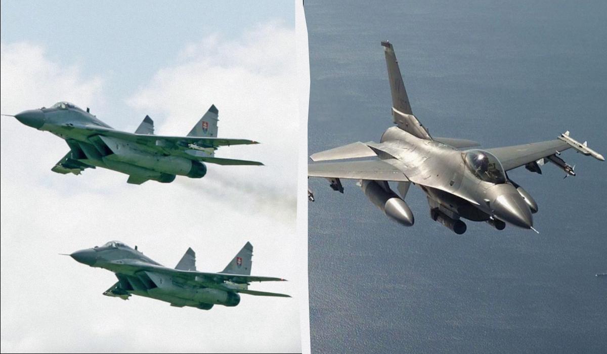 Фахівці порівняли літаки МіГ-29 та F-16 / колаж УНІАН, фото facebook.com/GeneralStaff.ua, Getty Images Фахівці порівняли літаки МіГ-29 та F-16 / колаж УНІАН, фото facebook.com/GeneralStaff.ua, Getty Images