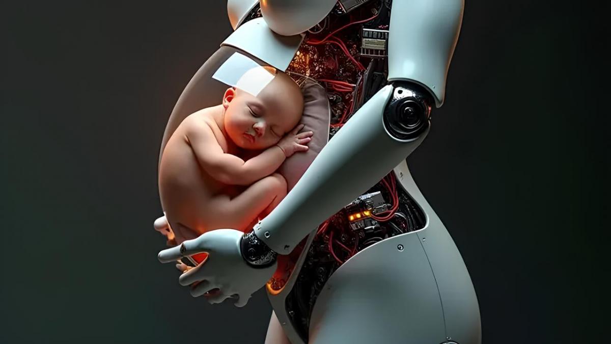 Робот зі штучною маткою зможе виношувати дитину так само, як людина / фото нейромережа Робот зі штучною маткою зможе виношувати дитину так само, як людина / фото нейромережа