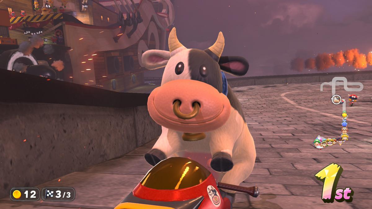 PETA звернулася до Nintendo з проханням прибрати каблучку з носа корови в Mario Kart World / Фото - Nintendo PETA звернулася до Nintendo з проханням прибрати каблучку з носа корови в Mario Kart World / Фото - Nintendo
