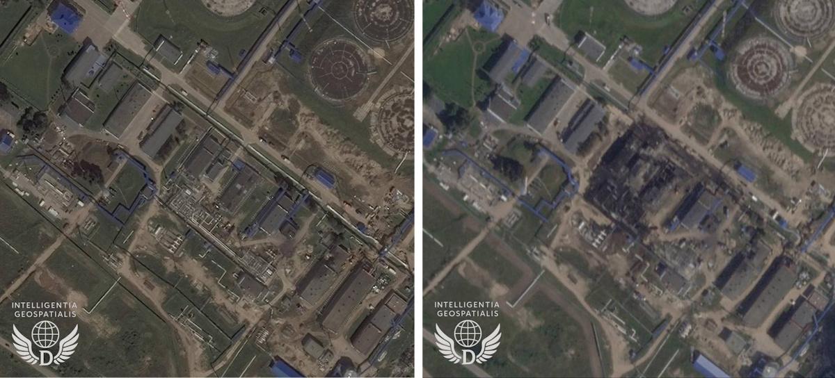 Последствия попадания по станции "Унеча" / фото t.me/DniproOfficial Последствия попадания по станции "Унеча" / фото t.me/DniproOfficial