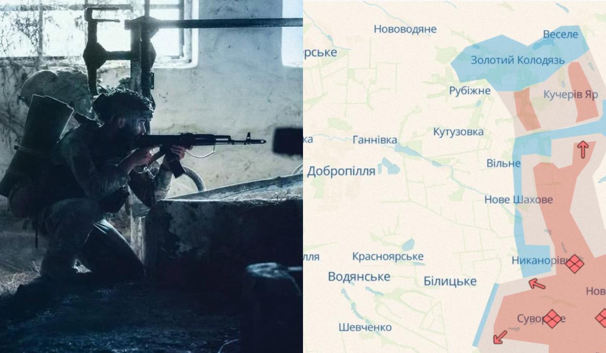 В ОСУВ "Днепр" рассказали, что выступление россиян под Добропольем уже срезано / коллаж УНИАН, фото Генштаб, Deep State В ОСУВ "Днепр" рассказали, что выступление россиян под Добропольем уже срезано / коллаж УНИАН, фото Генштаб, Deep State
