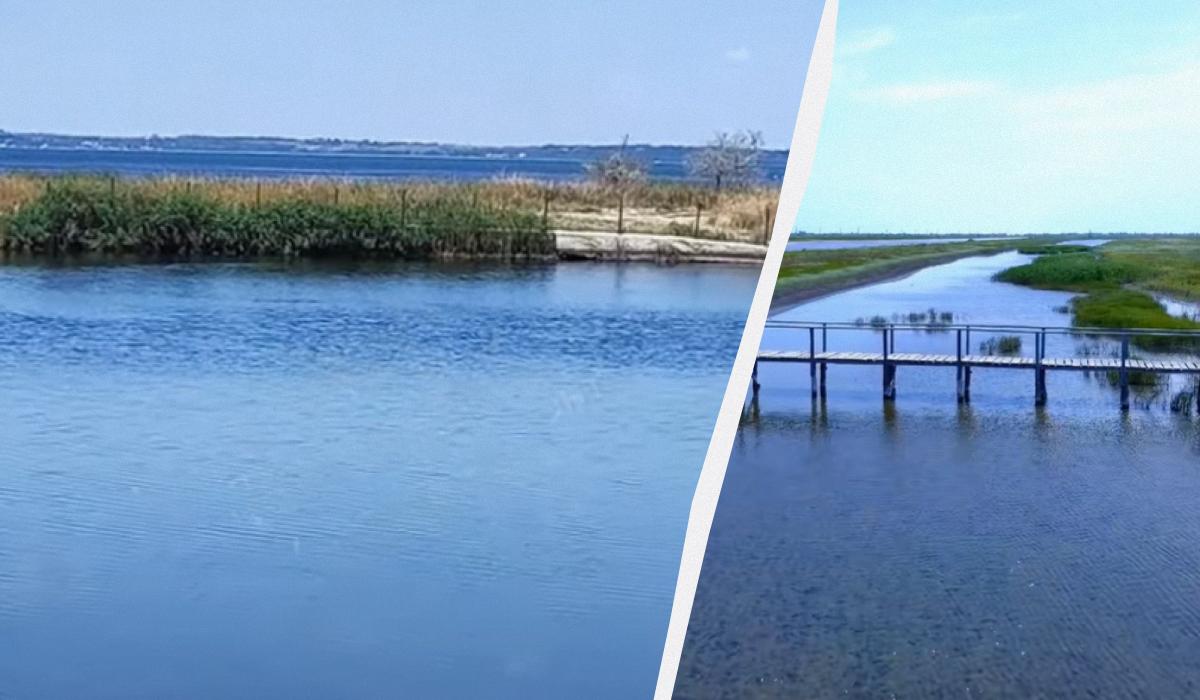 На перший погляд курорт має нормальний вигляд, однак насправді він руйнується / колаж УНІАН, скриншоти