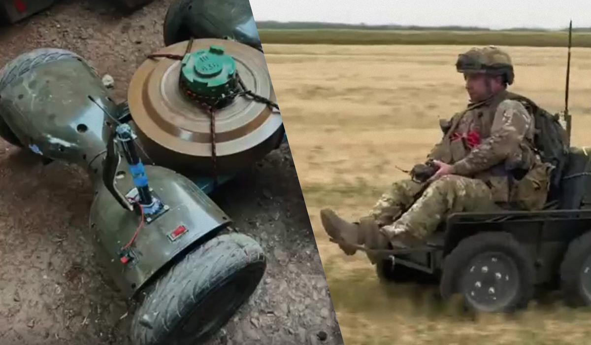 В частности россияне создают странные наземные системы из вещей, которые не связаны с войной, как, к примеру, гироскутеров / коллаж УНИАН, скриншоты В частности россияне создают странные наземные системы из вещей, которые не связаны с войной, как, к примеру, гироскутеров / коллаж УНИАН, скриншоты