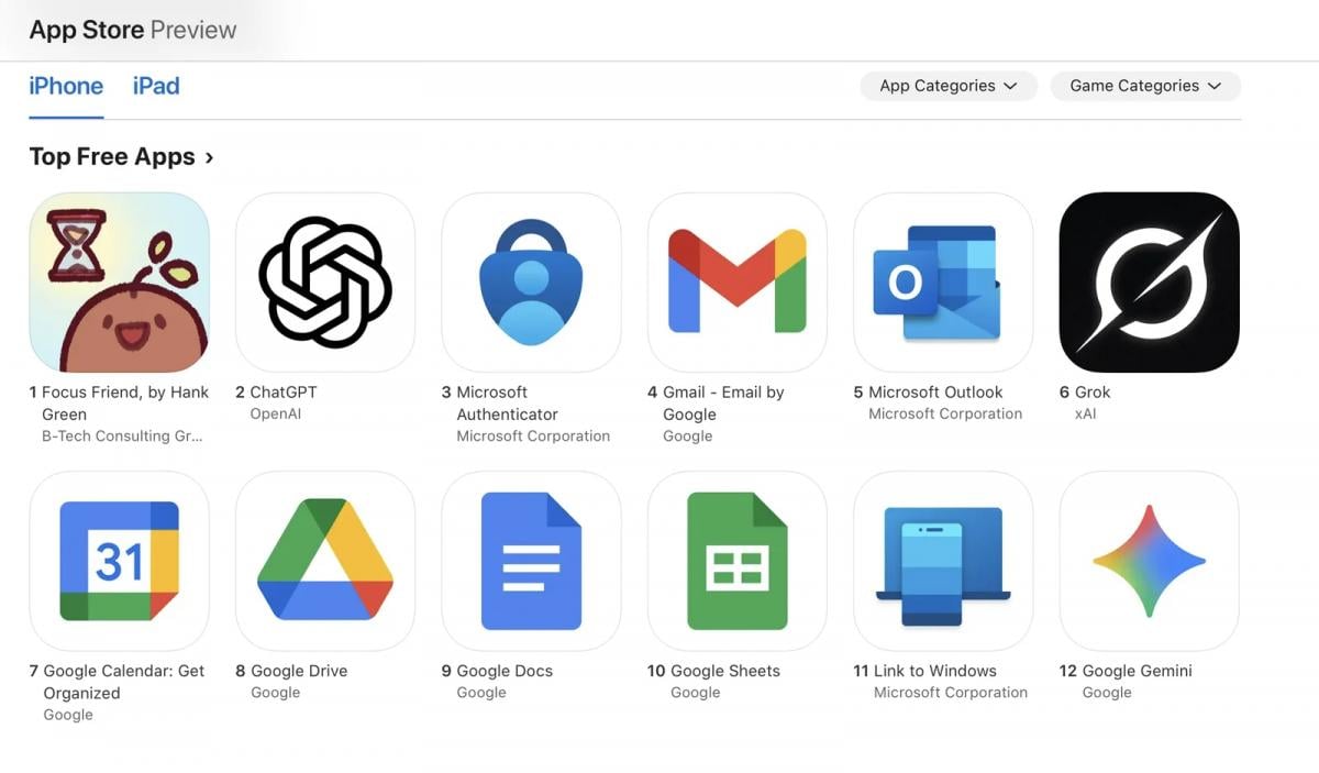 Найбільш скачувані безкоштовні додатки в американському App Store Найбільш скачувані безкоштовні додатки в американському App Store