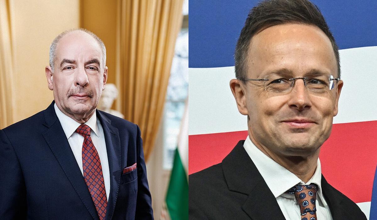 Венгерские политики не вспомнили о России, когда говорили очередной обстрел Украины со стороны страны-агрессора / коллаж УНИАН, фото Википедия