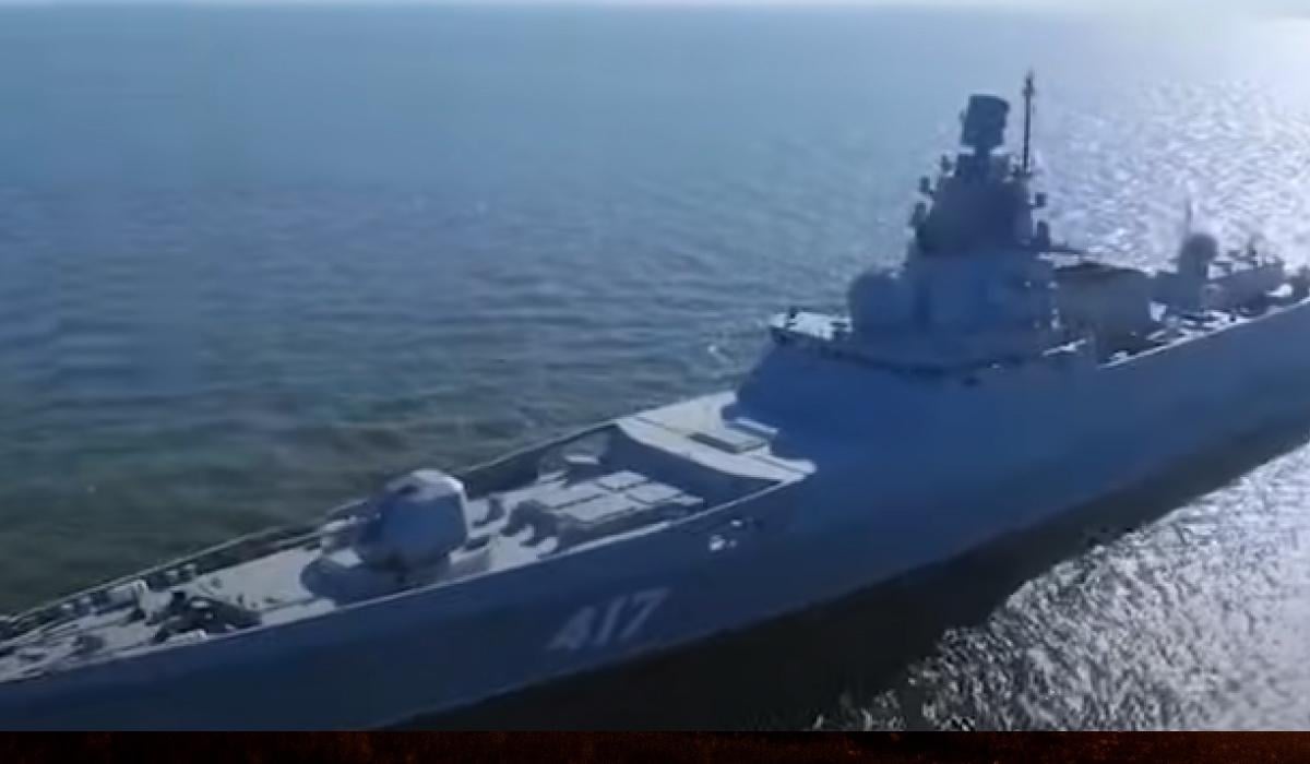 Россия спустила на воду океанический фрегат, который строит крайне медленно, - СМИ Россия спустила на воду океанический фрегат, который строит крайне медленно, - СМИ