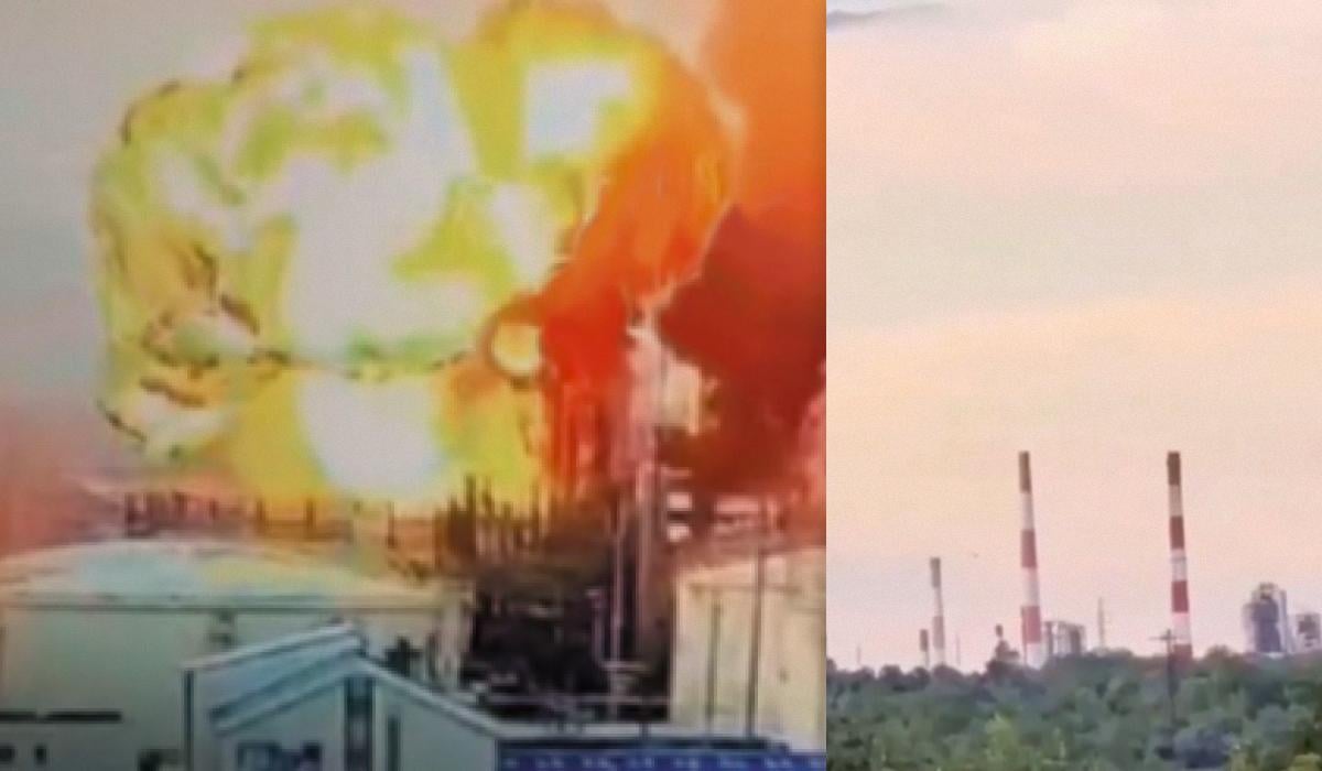 Терминал в Усть-Луге и НПЗ в Самарской области поражены 24 августа / коллаж УНИАН, фото Генштаб Терминал в Усть-Луге и НПЗ в Самарской области поражены 24 августа / коллаж УНИАН, фото Генштаб